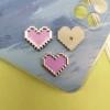 Peach Heart-Purple