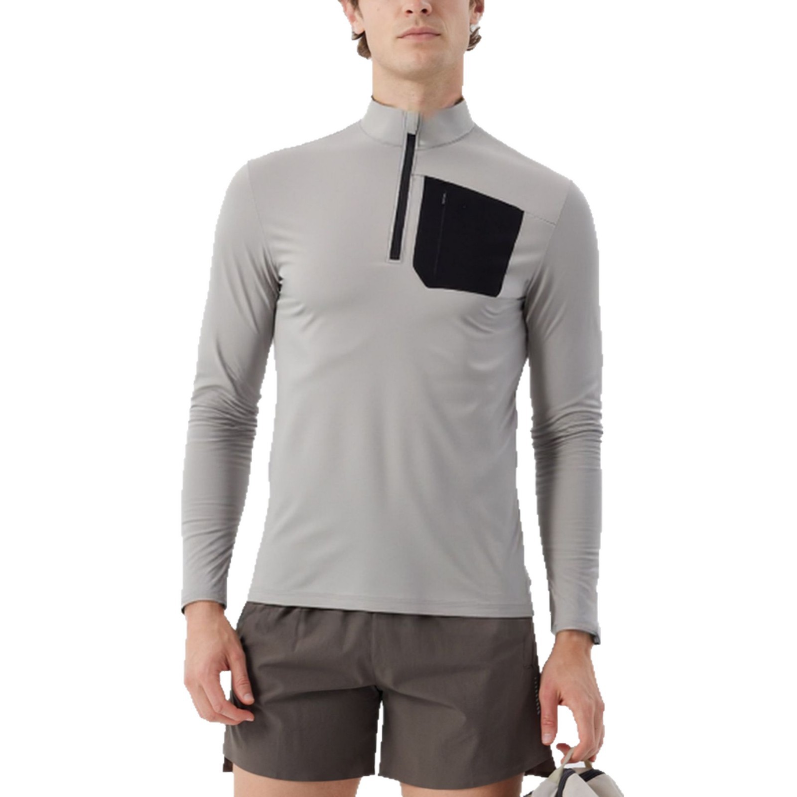 Bird 's House al aire libre primavera y otoño nueva chaqueta de cuello de semiecremallera hombre chaqueta deportiva de manga larga chaqueta de secado rápido