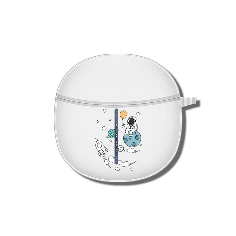 Compatible wireless headphones, transparent creative cartoon protective case, bluetooth