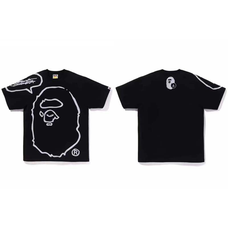 BAPE Big Ape Head Outline T-shirt Black