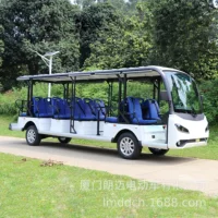 Xiamen 18-местный Электрический экскурсионный автобус кампус открытый паром открытый экскурсионный аккумулятор автомобиль Заводские продажи