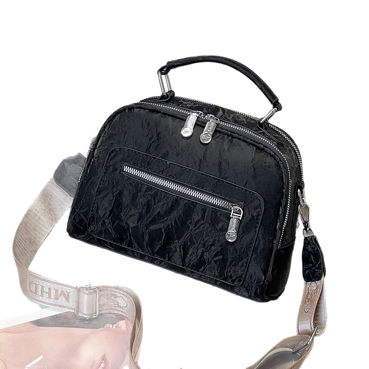 Bolso cuadrado universal nuevo bolso simple de color sólido de moda bolso de hombro casual de moda bolsos de mochila transfronterizos