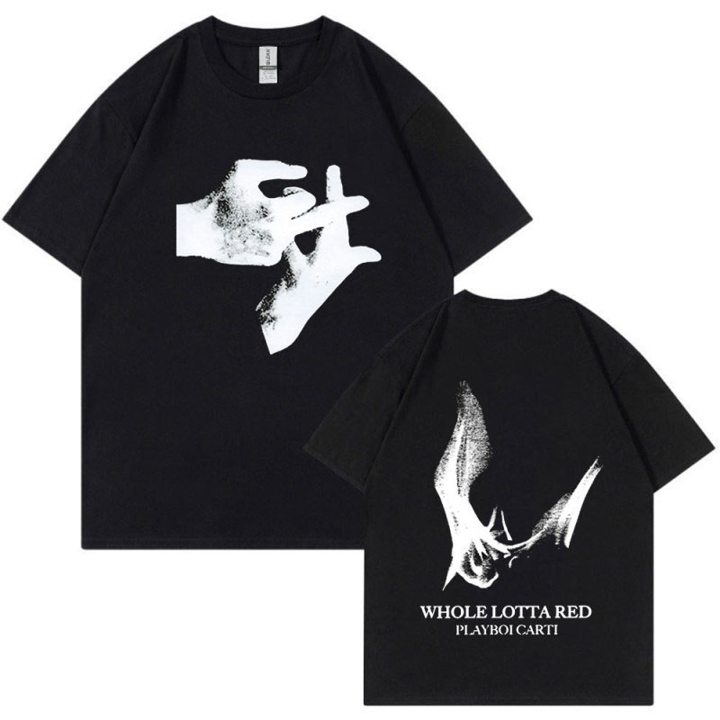 Cross Border European Code Rapper Playboi Carti Tour T-shirt 2025 Concert