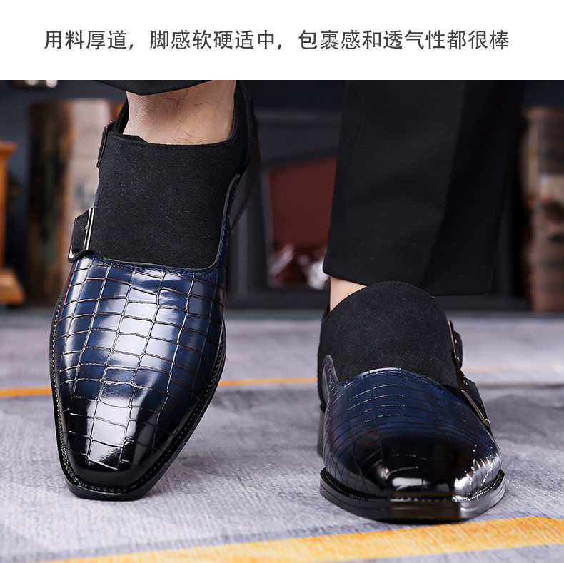 Giày lười nam da siêu sợi mũi nhọn, đế cao su mềm, thoáng khí, phong cách công sở — Giày bệt màu nâu, Giày bệt màu vàng, Giày bệt màu xanh, Giày bệt màu xám chi tiết 25
