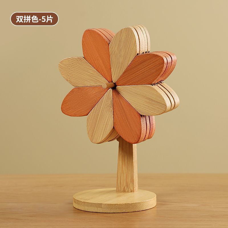 Molino de viento creativo transfronterizo almohadilla de aislamiento térmico resistente a quemaduras decoración de mesa de comedor doméstica alta sensación taza al por mayor