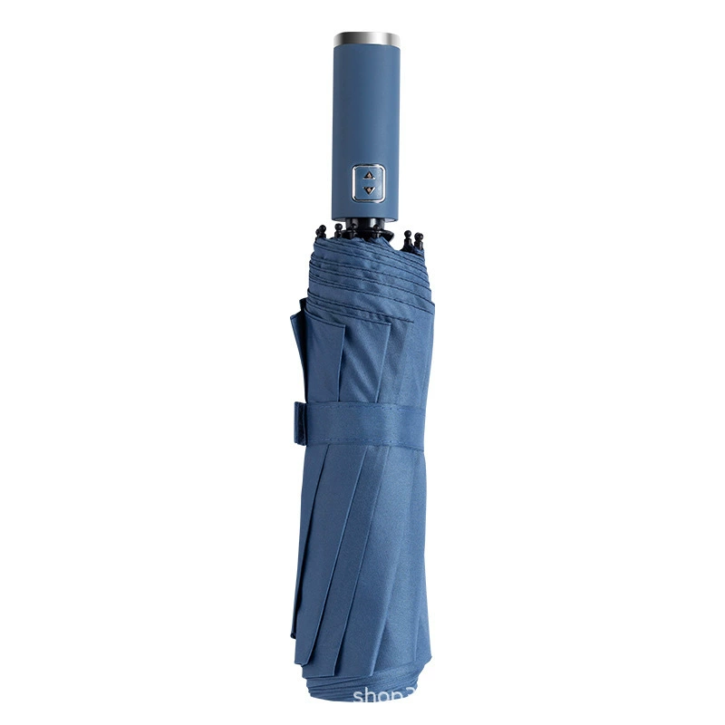 Automatic Waterproof Umbrella, 10-Rib Fully Automatic Compact Folding, Multiple Colors