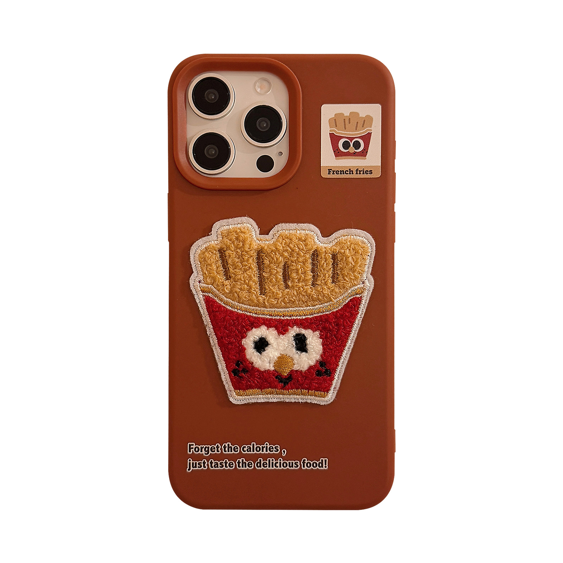 55g Weight iPhone Applicable Brands Phone Cases Classification tpu Material Donuts, French Fries, Cake Pattern Cute Style Embroidery Craft Tpu Donuts French Fries Cake Embroidery Cute Phone Cases Phone Accessories 15