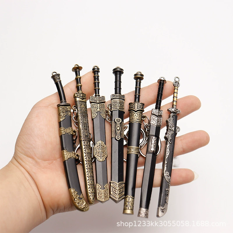 Древний Китайский Меч Юэ Кинг Гоуцзянь Меч Цинь Шихуан Вышитый весенний меч Меч Тан Хэн Меч Хань Меч Жуйи 12 см