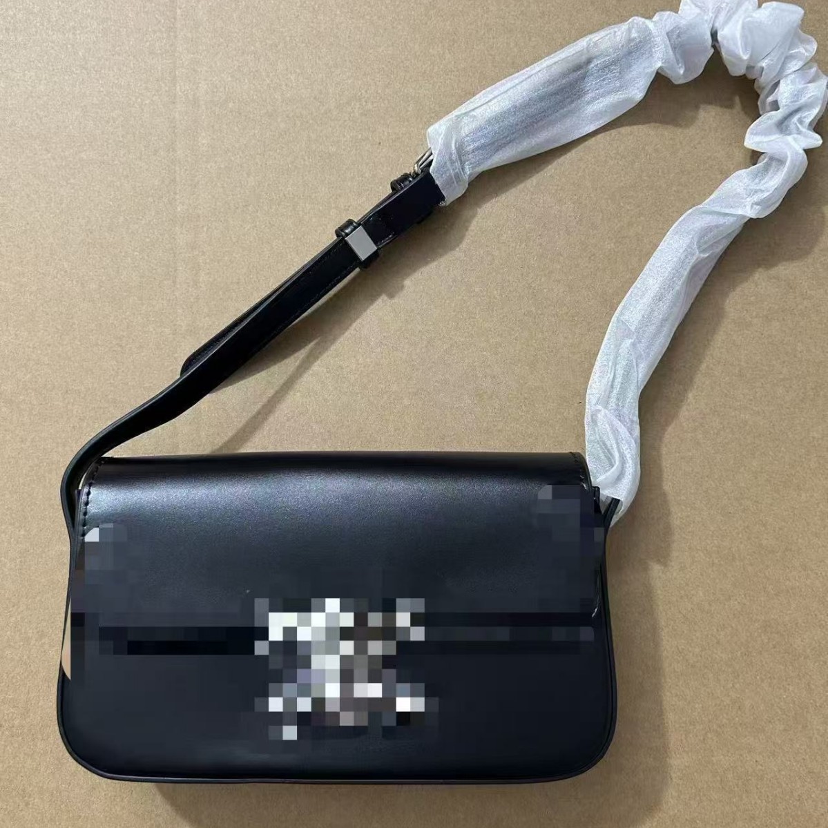 Factory Direct Sale Ce-Style Classic Black Baguette Bag New Lightweight Casual Underarm Clasp Single Shoulder Crossbody Small Square Bag