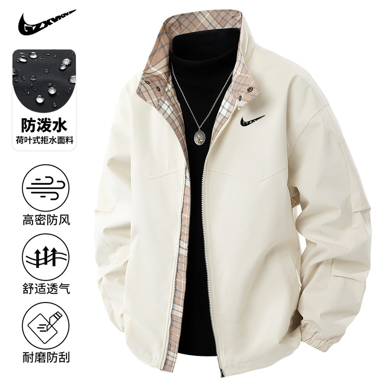 Jacket Men's New Autum American Loose Workwear Jacket Casual Outdoor Sports Lapel Autum Jacket Men