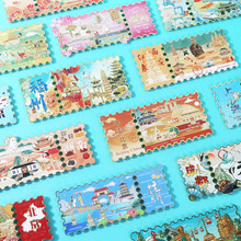 票根文创冰箱贴金属滑轨景点工艺品旅游纪念品活动礼品文创特色