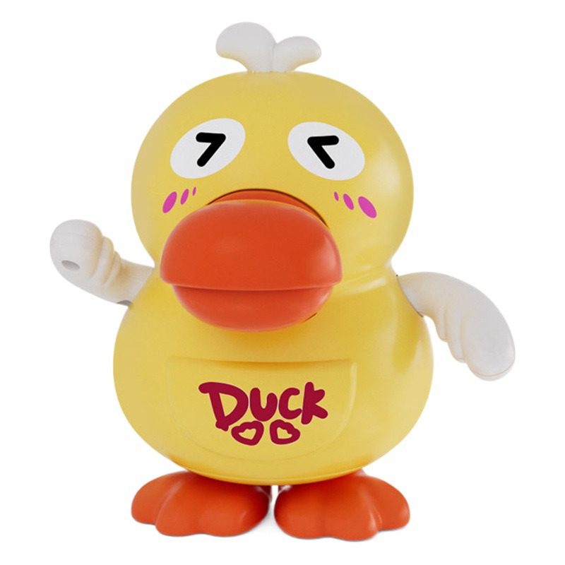 Douyin los mismos niños eléctrico de dibujos animados swing pato luz música cantando y bailando pato amarillo juguetes eléctricos al por mayor