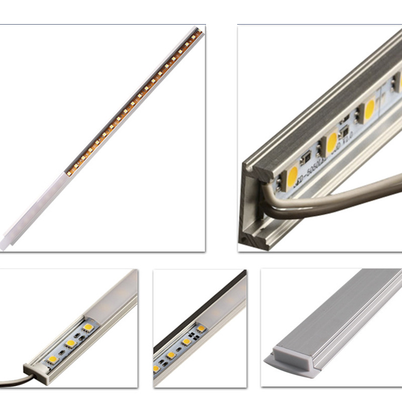 超薄8mm12V嵌入式接線(xiàn)燈條 櫥柜燈衣柜燈led硬燈條智能家居展柜燈