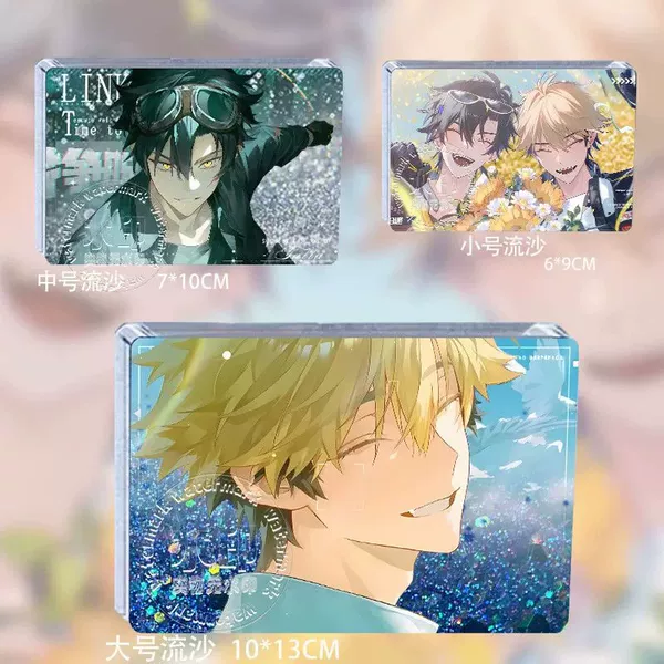 Anime star acrylic quicksand mahjong cartoon character quicksand ornaments, custom-made based on provided images
