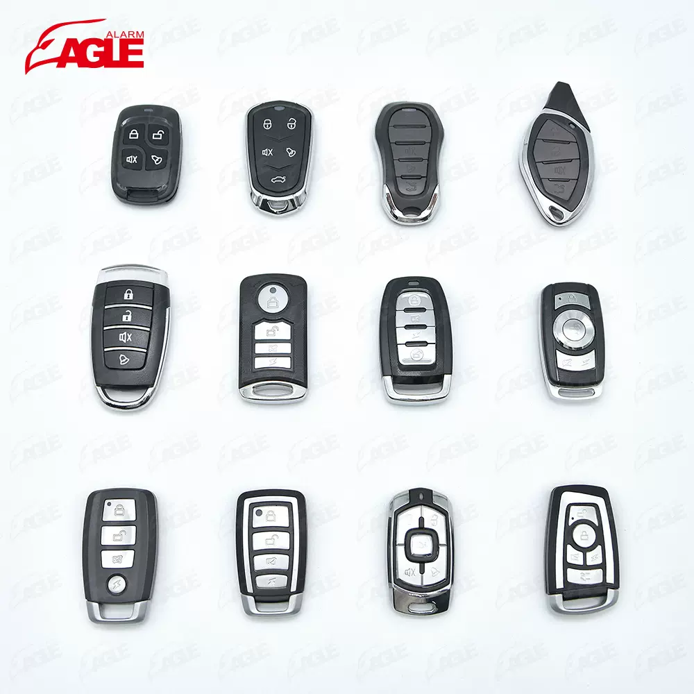 南美热销通用315/370/433Mhz单向防盗汽车报警器遥控器