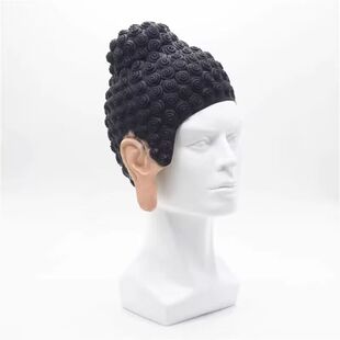 2023 TikTok same style Buddha swimming cap Buddha Buddha Buddha funny spoof cosplay Buddha head cover latex
