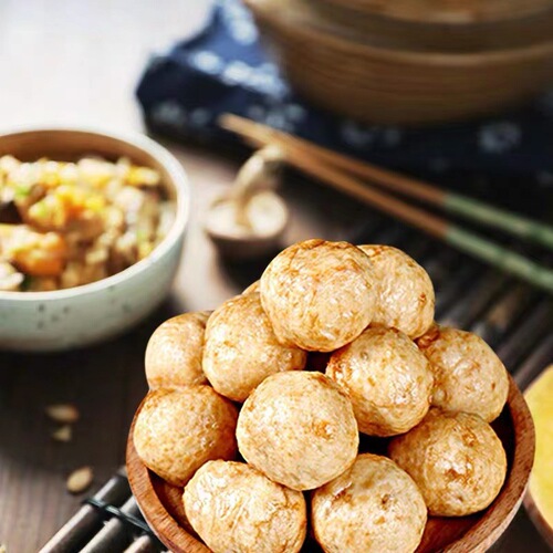 Jinyu abalone juice balls 90g bag ready-to-eat fish balls fish eggs office casual snacks snacks with wine and meals