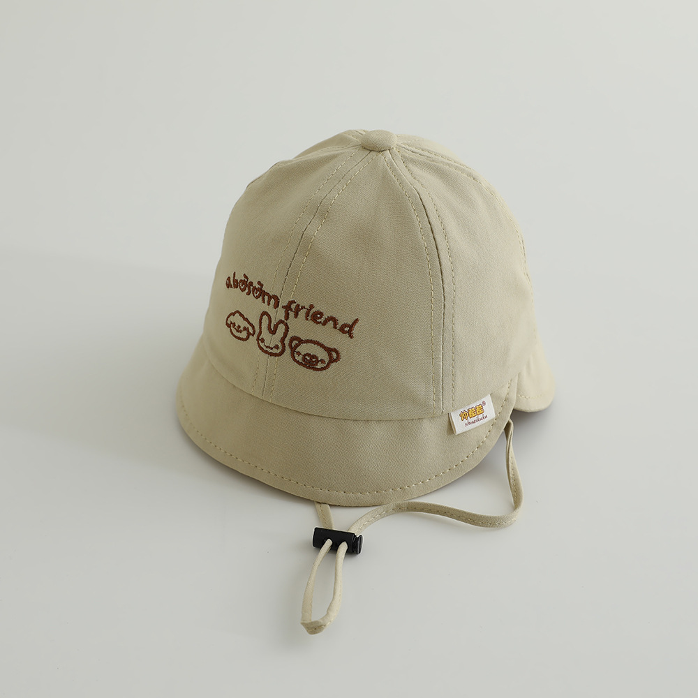 Sombrero de bebé primavera y otoño sombrero pescador sombrero bebé sombrero de sol lindo super lindo sombrero de baño para hombres y mujeres delgado 2025 nuevo