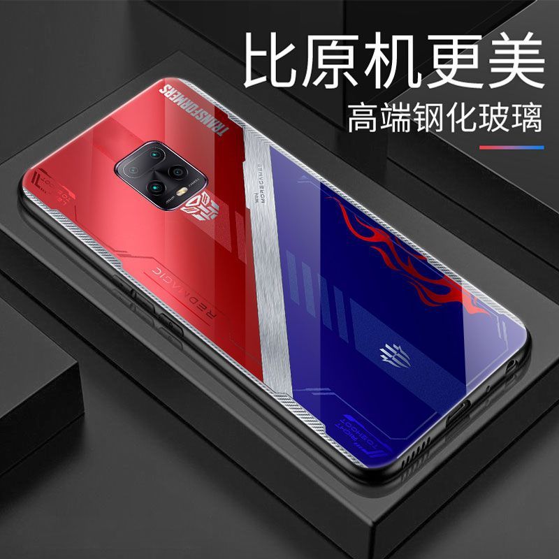 Seconds Change Transformers Edition Red Rice 10X Mobile Phone Case 5G Glass Redmi10XPro High Color Value Protective Case Cool