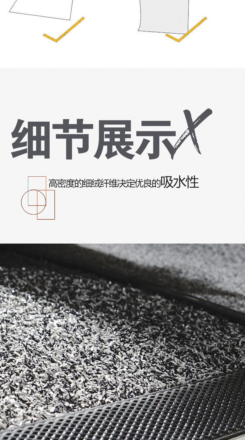 消毒防滑蹭灰吸水门垫