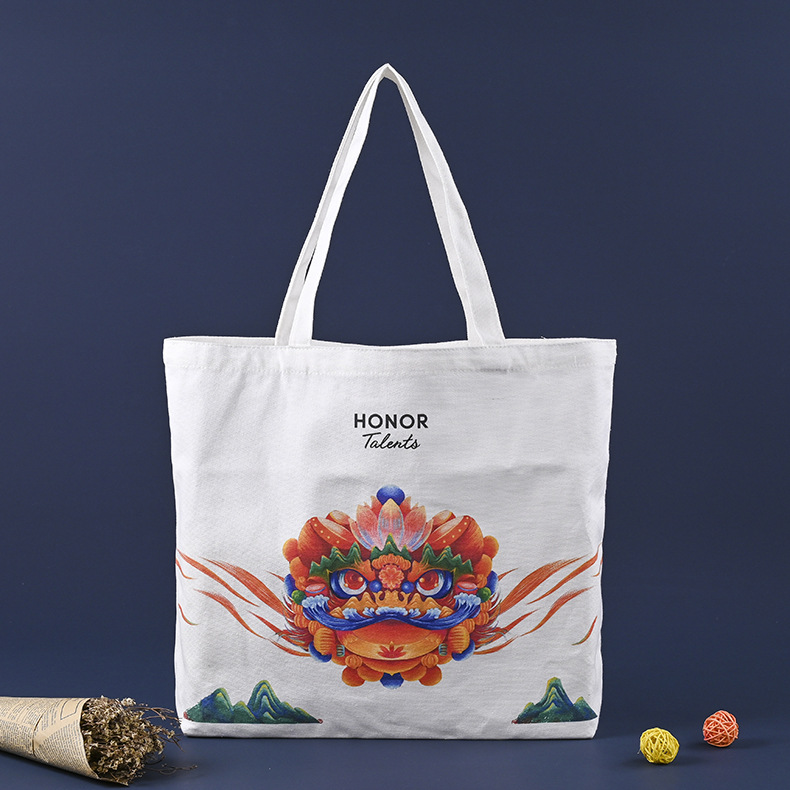 厂家货源印花时尚布袋单肩手提帆布袋定 制购物棉布袋可印logo