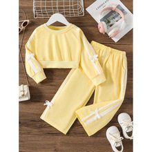 I 32807 Girls' Bow Sweatshirt Set Ůͯ�����������׿羳��