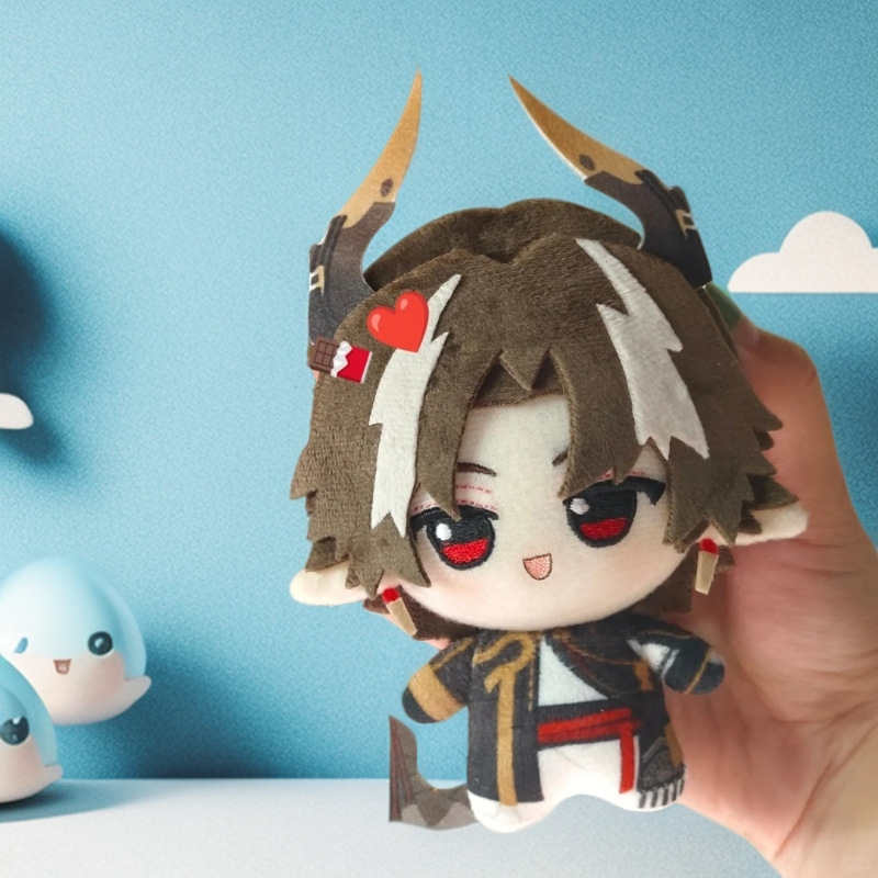 10 センチメートルアークナイツ人形かわいいロゴス綿人形スカティヌヌプルセスプリントペンダント|undefined