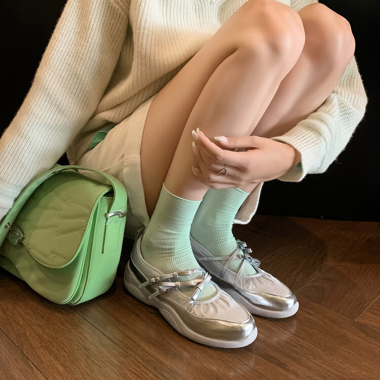 Free ~ 2024 New 5cm Leather Soft Bottom Mary Jane Single Shoes with Inner Height Increase Sports Casual Shoes Ballet Shoes Free ~ 2024 New 5cm Leather Soft Bottom Mary Jane Single Shoes with Inner Height Increase Sports Casual Shoes Ballet Shoes