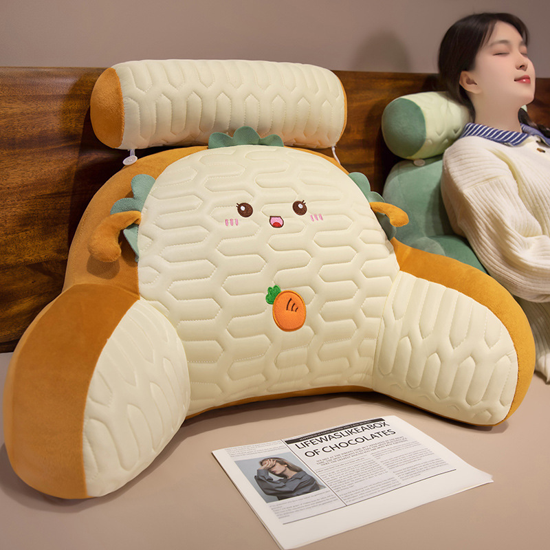 Bingdoudou ベッドサイドクッション ソフトパッケージベッドクッション 大型背もたれクッション 枕 睡眠ソファ 腰保護 ベッドサイド背もたれ|undefined