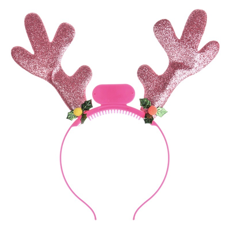 Diadema navideña con luz LED, decoración festiva divertida