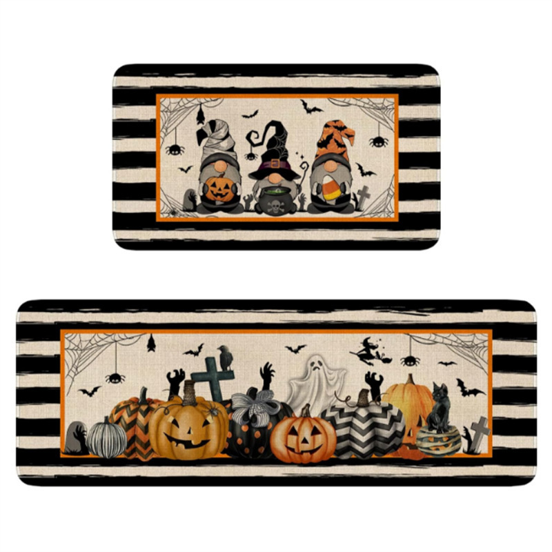 クロスボーダーアメリカハロウィンフロアマットキッチンカバー吸水性と吸油性フットマット玄関エントランスノンスリップ防汚ドアマット卸売|undefined