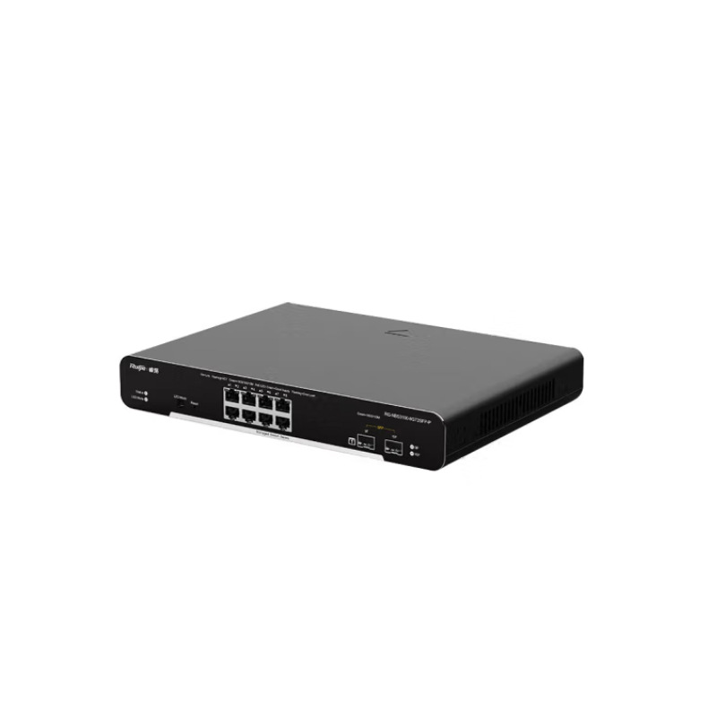 锐捷（Ruijie）RG-NBS3100-8GT2SFP-P 交换机 千兆上联 黑色