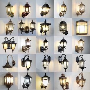 Outdoor wall lamp aisle balcony retro villa door waterproof staircase corridor outdoor wall courtyard wall lamp European style