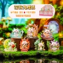 桌面手办办公室狐狸花饰