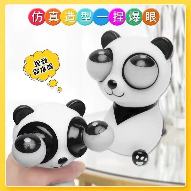 Nuevos productos, juguetes brillantes de panda, nuevos juguetes exóticos, pellizcos, juguetes descomprimidos, puestos de juguetes, mercado nocturno, modelos calientes