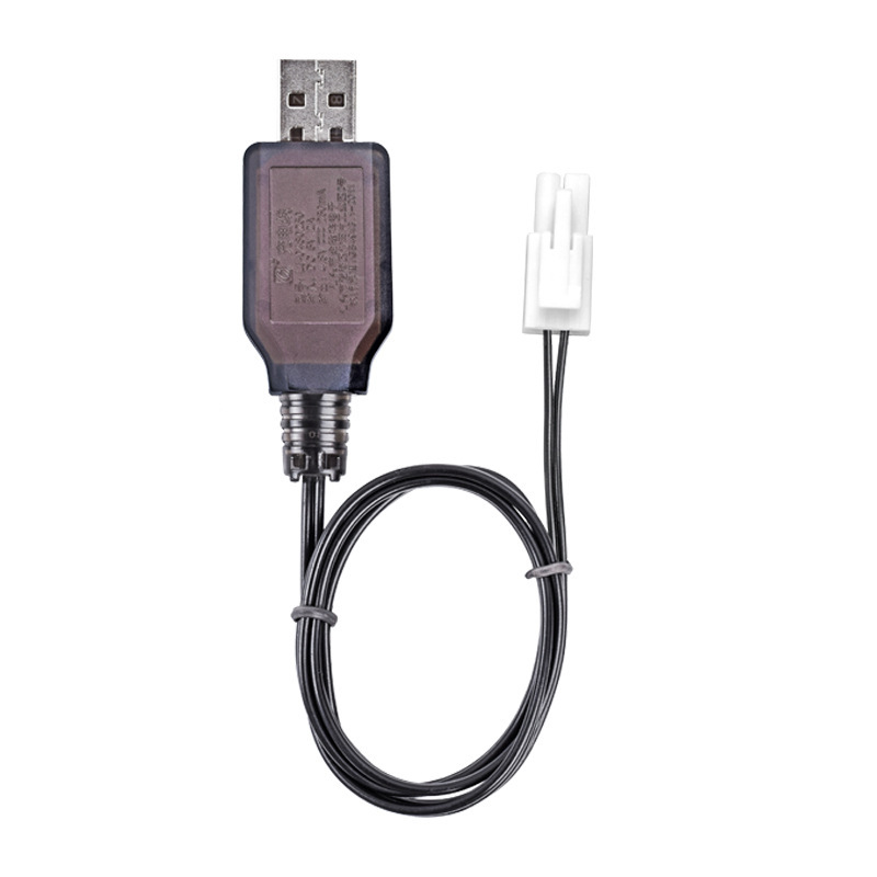 4.8v EL小田宫 反向 电池充电器镍镉镍氢USB充电线 遥控车 机器人