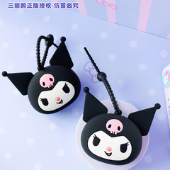 Sanrio Cute Round Bag Melody Children's Silicone Crossbody Bag Fashion Kuromi Little Girl Coin Purse Bag