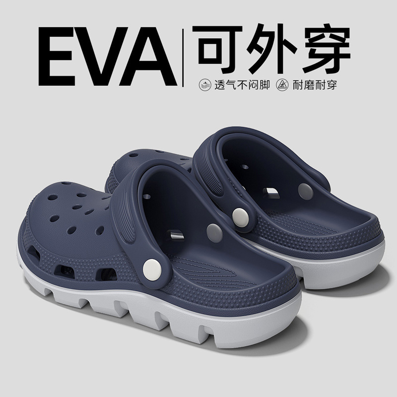 医療手術室スリッパメンズ夏アウターホールシューズ2025新しいEVA厚底増加ドライビングサンダル|undefined