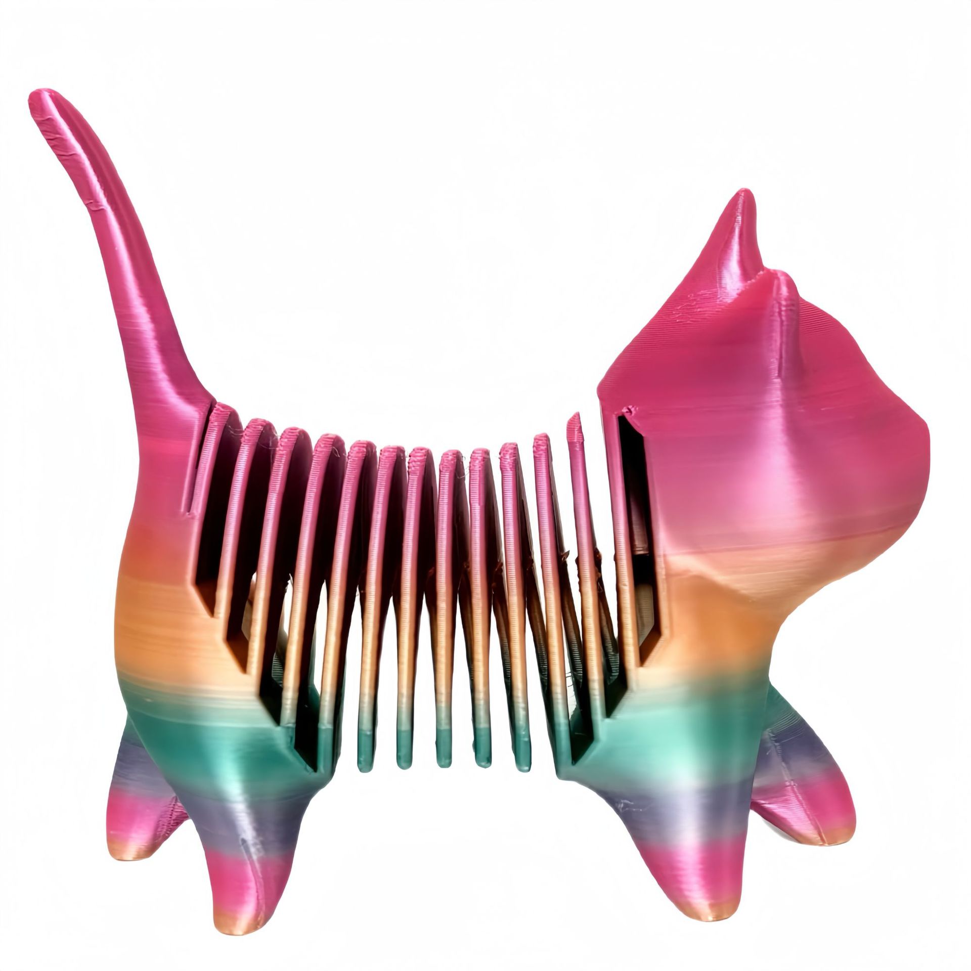 Festival del Medio Otoño y Día Nacional Productos explosivos Adornos de escritorio Toy de punta en espiral Regalo de descompresión Plástico para niños Impresión 3D Spring Cat