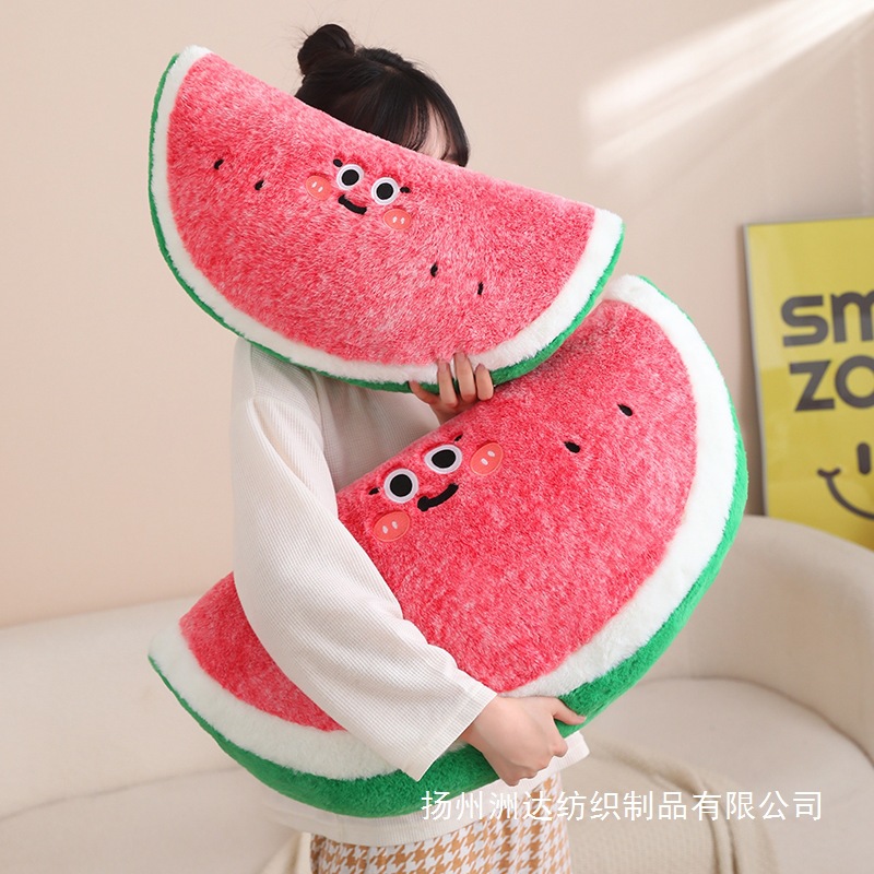 Muñeca de sandía simulada, muñeca de trapo para dormir, juguete de peluche, decoración del hogar, cojín para sofá, cojín para ventana salediza, regalo image 2
