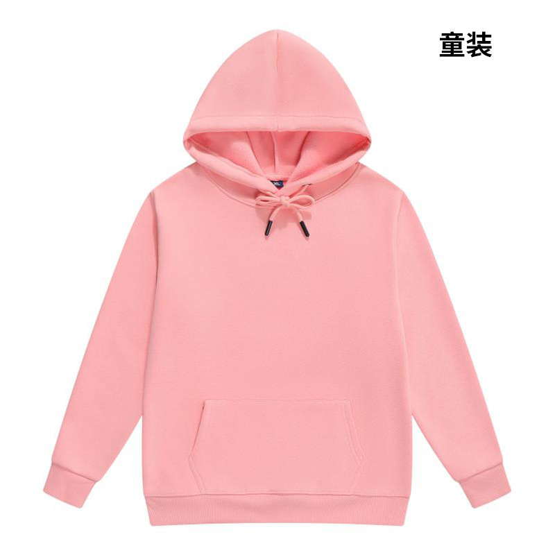 Sudadera de algodón puro para niños, con capucha y forro polar de 500g, uniforme de grupo, camiseta publicitaria cultural, ropa de trabajo personalizada con impresión de logotipo