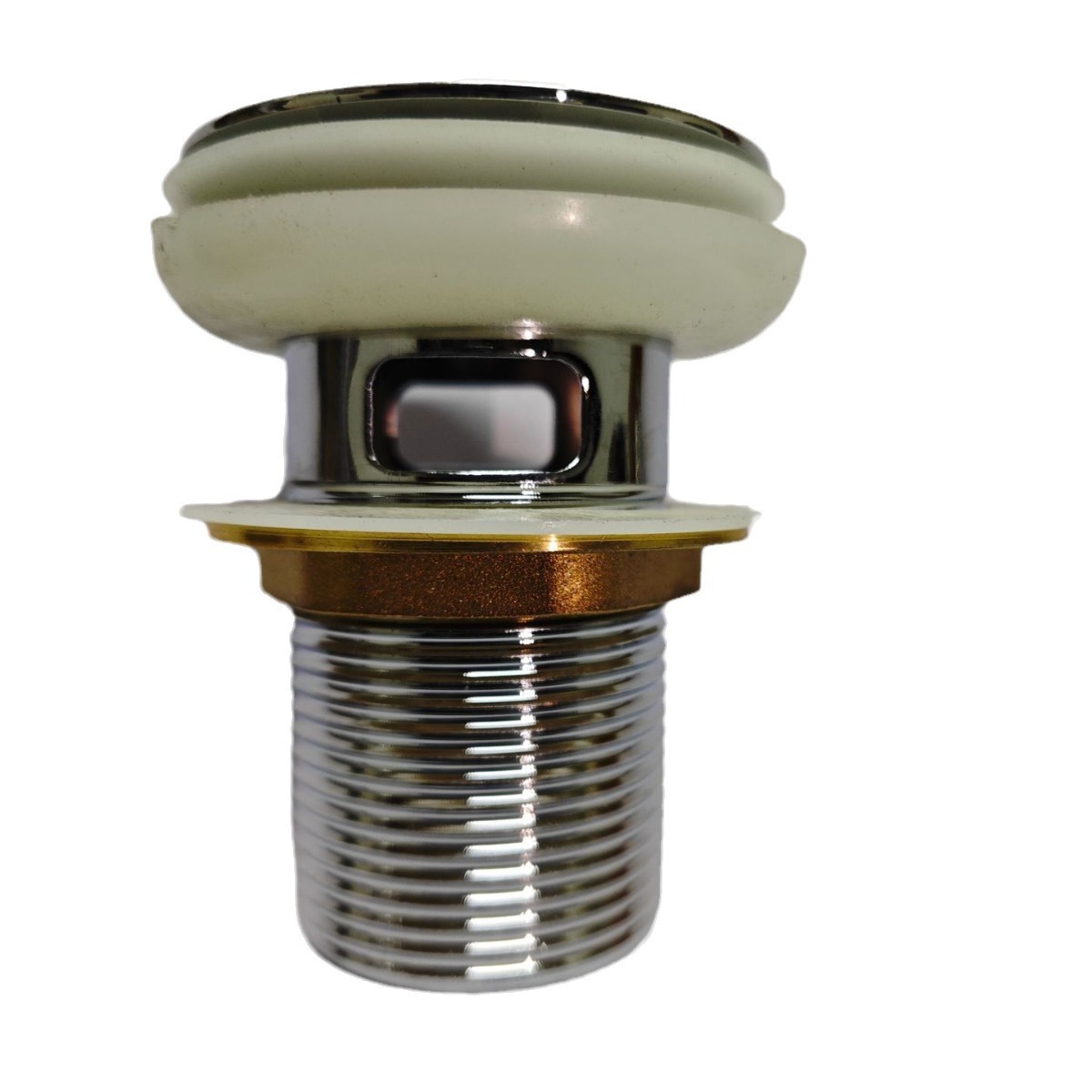 面盆 洗脸盆洗手盆下水器 加厚面板 防爆防臭 陶瓷盖铜蓝有孔弹跳