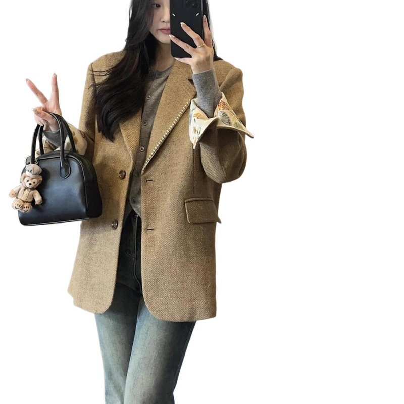 小西装外套春秋季新款小个子西服超好看休闲气质名媛2589#|undefined