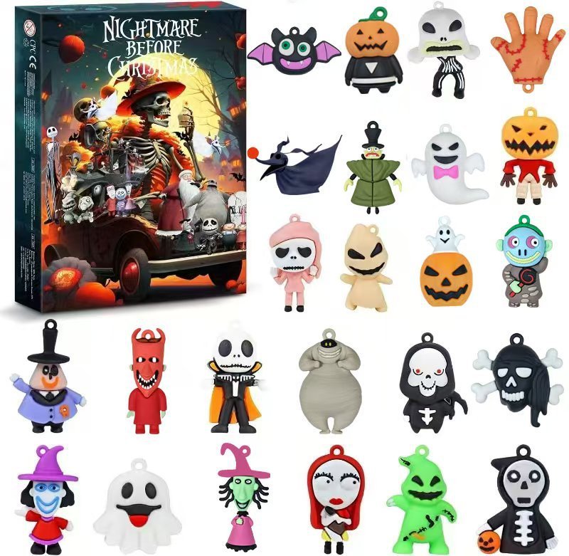 新入荷 Amazon スカルジャック クリスマスアドベントカレンダー ブラインドボックス ハロウィン ホラー雰囲気 24個入りギフト|undefined