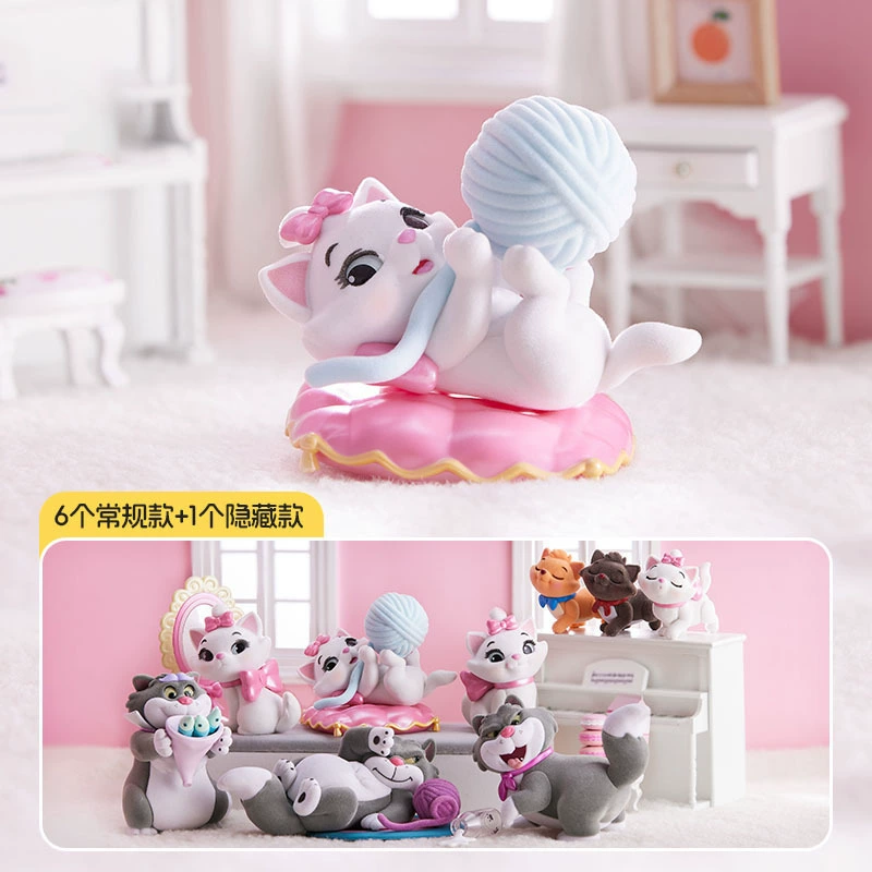 Подлинный кошачий пушистый прилив играет в слепой коробке