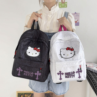 New KT cute cat backpack Hello Kitty campus Senior high school high school students class backpack large capacity multi-function