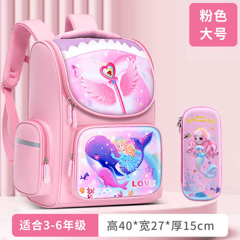 Nuevas mochilas escolares para niños, mochila de hombro unicornio para niños y niñas, 1 - 3 - 6 grados, bolsa espacial encantadora