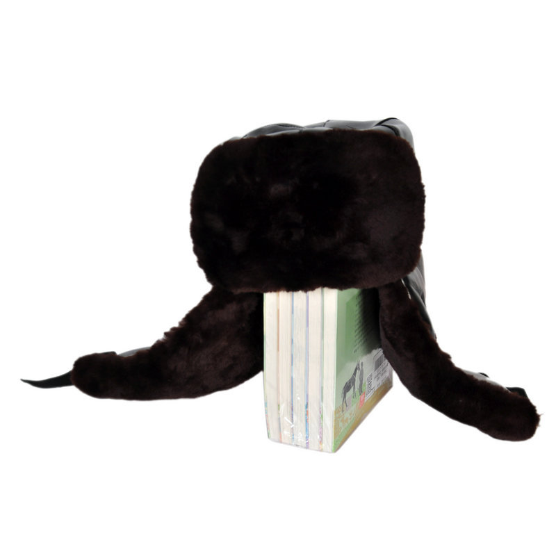 羊剪绒革面大众帽 护耳护脸劳保保暖帽子厂家 冬季防寒棉安全帽