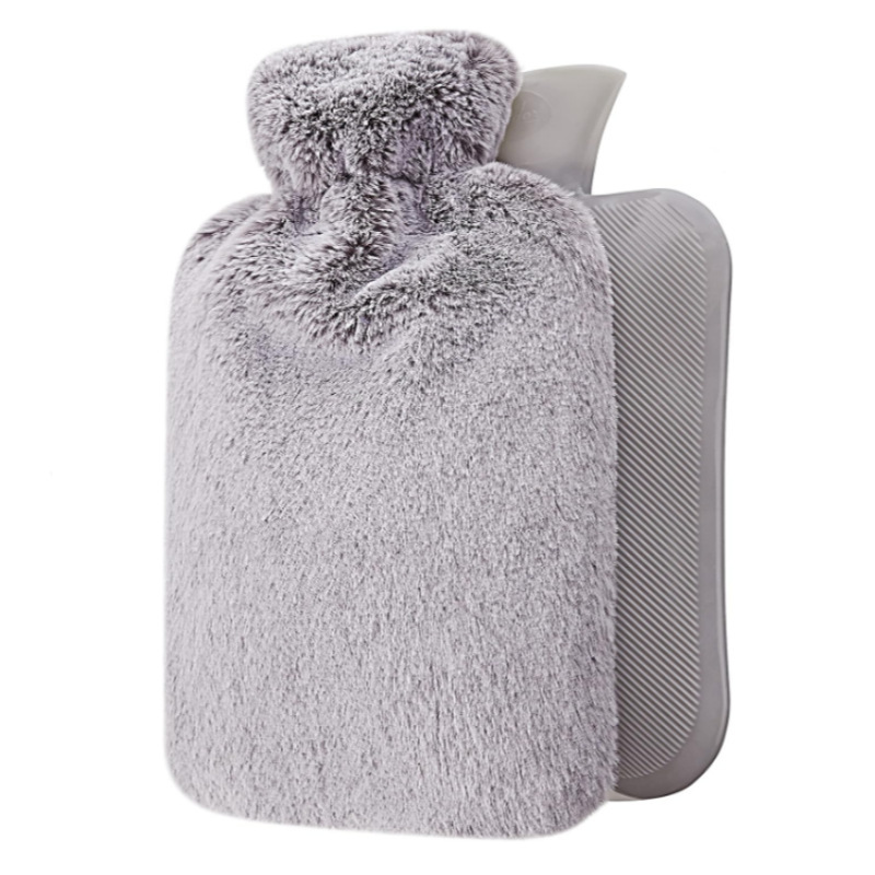 毛绒热水瓶,带软盖,热水袋,加热垫可拆卸,冷热包手脚加热器热水瓶