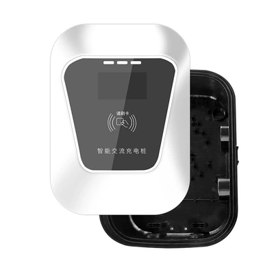 Charging Pile Enclosure Dual Gun for Home and Commercial Use, Ac National Standard, Outdoor, Card Swiping, Qr Code Scanning, Electric Vehicle, Battery Vehicle (Elektrikli avtomobil şarj cihazları) - gw-s-white-unpainted-shell